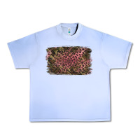 Grape Ice Camouflage Pink Leopard Background Urban Heavy Tee - Jasminsmagicworld