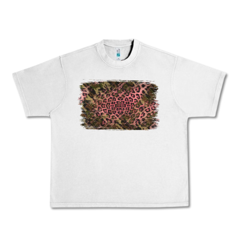 Camouflage Pink Leopard Background Urban Heavy Tee by Jasminsmagicworld | Teevron