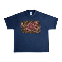Navy Camouflage Pink Leopard Background Urban Heavy Tee - Jasminsmagicworld