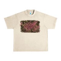 Sandshell Camouflage Pink Leopard Background Urban Heavy Tee - Jasminsmagicworld
