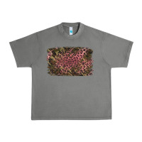 Tornado Camouflage Pink Leopard Background Urban Heavy Tee - Jasminsmagicworld