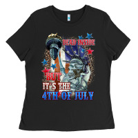Black Dead inside but it's the 4th of July Ladies Tee - CowGirlArtShop