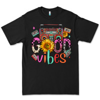Black good vibes cassette boombox Premium Tee - FaDigitalArtStudio