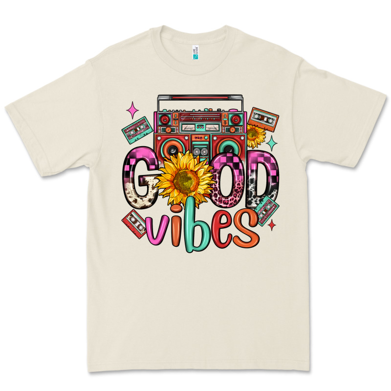 Good Vibes Cassette Boombox Premium Tee by FaDigitalArtStudio | Teevron