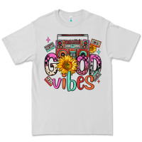 Dove Grey good vibes cassette boombox Premium Tee - FaDigitalArtStudio