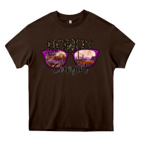 Chocolate Brown howdy cowgirl Heavy Core Tee - SublimationCraftShop