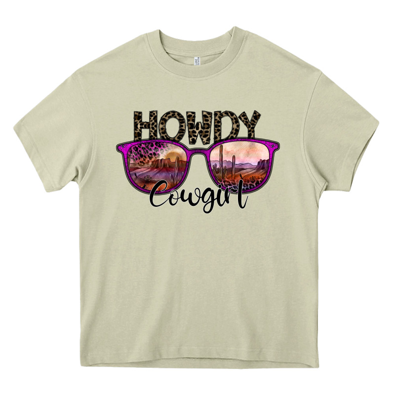 Howdy Cowgirl Heavy Core Tee by SublimationCraftShop | Teevron