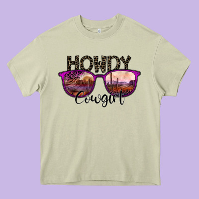 Howdy Cowgirl Heavy Core Tee Designed By Sublimationcraftshop