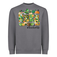 Storm retro patricks day teacher life Heavyweight Sweatshirt - MaliasSmallBusiness