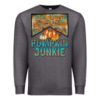 Charcoal Heather Pumpkin junkie Premium Sweatshirt - NancyCooperArtShop