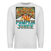 Oatmeal Heather Pumpkin junkie Premium Sweatshirt - NancyCooperArtShop