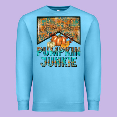 Pumpkin Junkie Premium Sweatshirt Designed By Nancycooperartshop