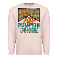Pale Pink Pumpkin junkie Premium Sweatshirt - NancyCooperArtShop