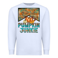 White Pumpkin junkie Premium Sweatshirt - NancyCooperArtShop