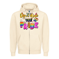 Sandshell don't hide your pride Zipper Hoodie - Artiststas