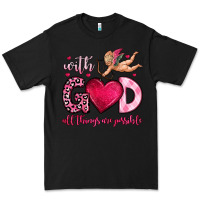 Black with god all things are possible Premium Tee - OliviaCreatesArt
