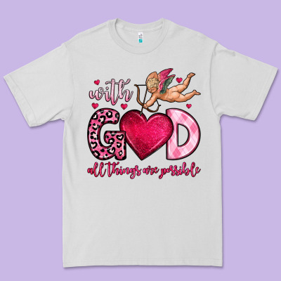 With God All Things Are Possible Premium Tee Designed By Oliviacreatesart