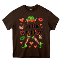 Chocolate Brown im the sexy elf Heavy Core Tee - FaDigitalArtStudio