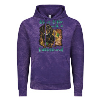 Cloud Purple life is better with a dachshund Vintage Hoodie - BarkalooDesign
