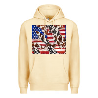 Pina Colada cowhide amerikan flag Premium Hoodie - TumblerDesignByShophia