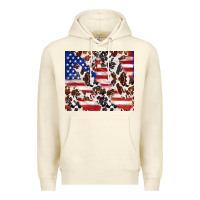Sandshell cowhide amerikan flag Premium Hoodie - TumblerDesignByShophia