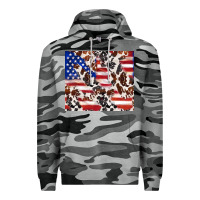 Slate Camo cowhide amerikan flag Premium Hoodie - TumblerDesignByShophia