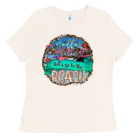 Bone Hello Summer Let's Go To The Beach Ladies Tee - SublimationCraftShop