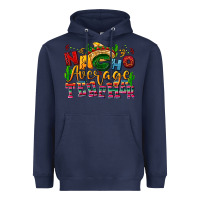 Navy Nacho average Teacher Heavyweight Hoodie - NancyCooperArtShop