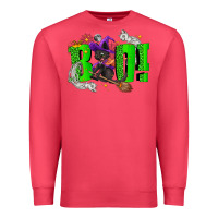 Cardinal Boo! with black cat Halloween Premium Sweatshirt - NancyCooperArtShop