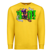 Lemon Boo! with black cat Halloween Premium Sweatshirt - NancyCooperArtShop