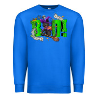 True Royal Boo! with black cat Halloween Premium Sweatshirt - NancyCooperArtShop