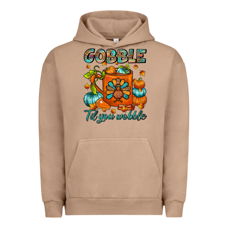 Gobble Til You Wobble Coffee Mug Urban Hoodie by FaDigitalArtStudio | Teevron