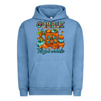Pigment Pebble Blue Gobble Til You Wobble Coffee Mug Urban Hoodie - FaDigitalArtStudio