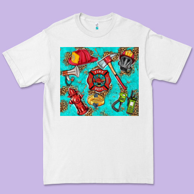 Firefighter Elementary Premium Tee Designed By Hra Design Shop
