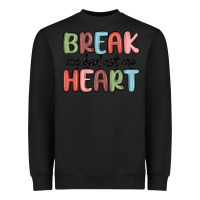 Black break my bed not my heart Heavyweight Sweatshirt - MaliasSmallBusiness