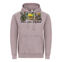 Peace Love Elephant Vintage Hoodie | Teevron