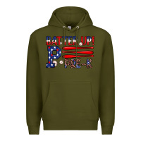 Army Green batter up pre k Premium Hoodie - JahusDesignShop