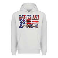 Dove Grey batter up pre k Premium Hoodie - JahusDesignShop