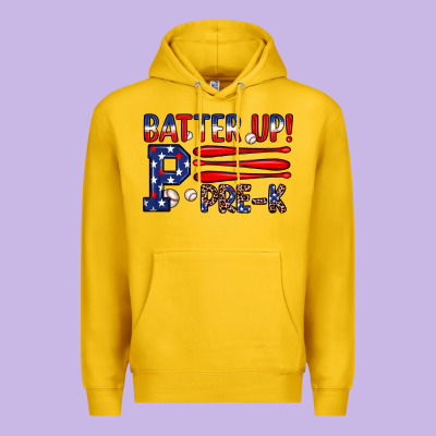 Batter Up Pre K Premium Hoodie Designed By Jahusdesignshop