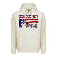Oatmeal Heather batter up pre k Premium Hoodie - JahusDesignShop