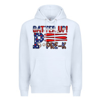 White batter up pre k Premium Hoodie - JahusDesignShop