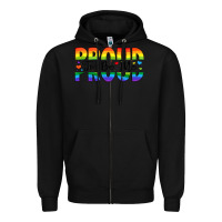 Black proud to be me Zipper Hoodie - Artiststas
