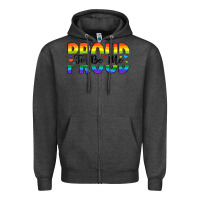 Charcoal Heather proud to be me Zipper Hoodie - Artiststas