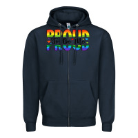 Navy proud to be me Zipper Hoodie - Artiststas
