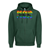 Sports Green proud to be me Zipper Hoodie - Artiststas