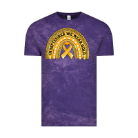 Cloud Purple Childhood cancer awareness rainbow Vintage Tee - Jasminsmagicworld