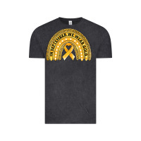 Vintage Black Childhood cancer awareness rainbow Vintage Tee - Jasminsmagicworld
