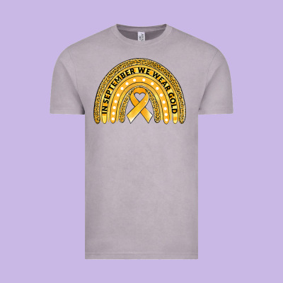 Childhood Cancer Awareness Rainbow Vintage Tee Designed By Jasminsmagicworld
