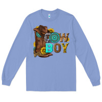 Colony Blue western cowboy Long Sleeve Tee - NancyCooperArtShop
