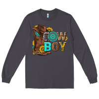 Smoke western cowboy Long Sleeve Tee - NancyCooperArtShop
